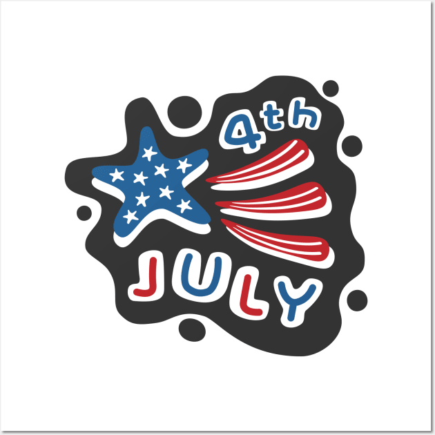 4th of July Wall Art by HelenDesigns